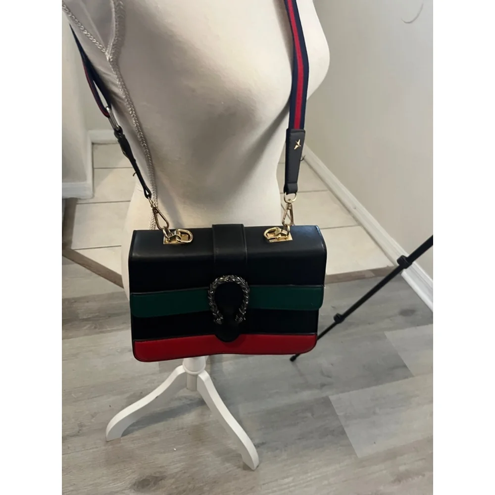 Black Striped Luxury Themed Purse, Designer Clutch bag, Stylish Purse, Trendy